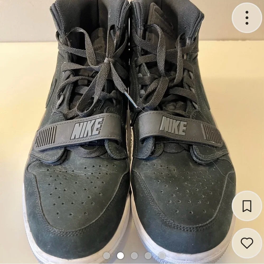 Mike Jordan Legacy 312 in black suede. Size 13.